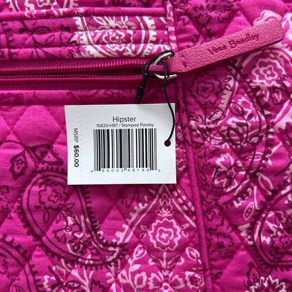 Vera Bradley Fuchsia Paisley Crossbody Bag - Picture 3 of 3